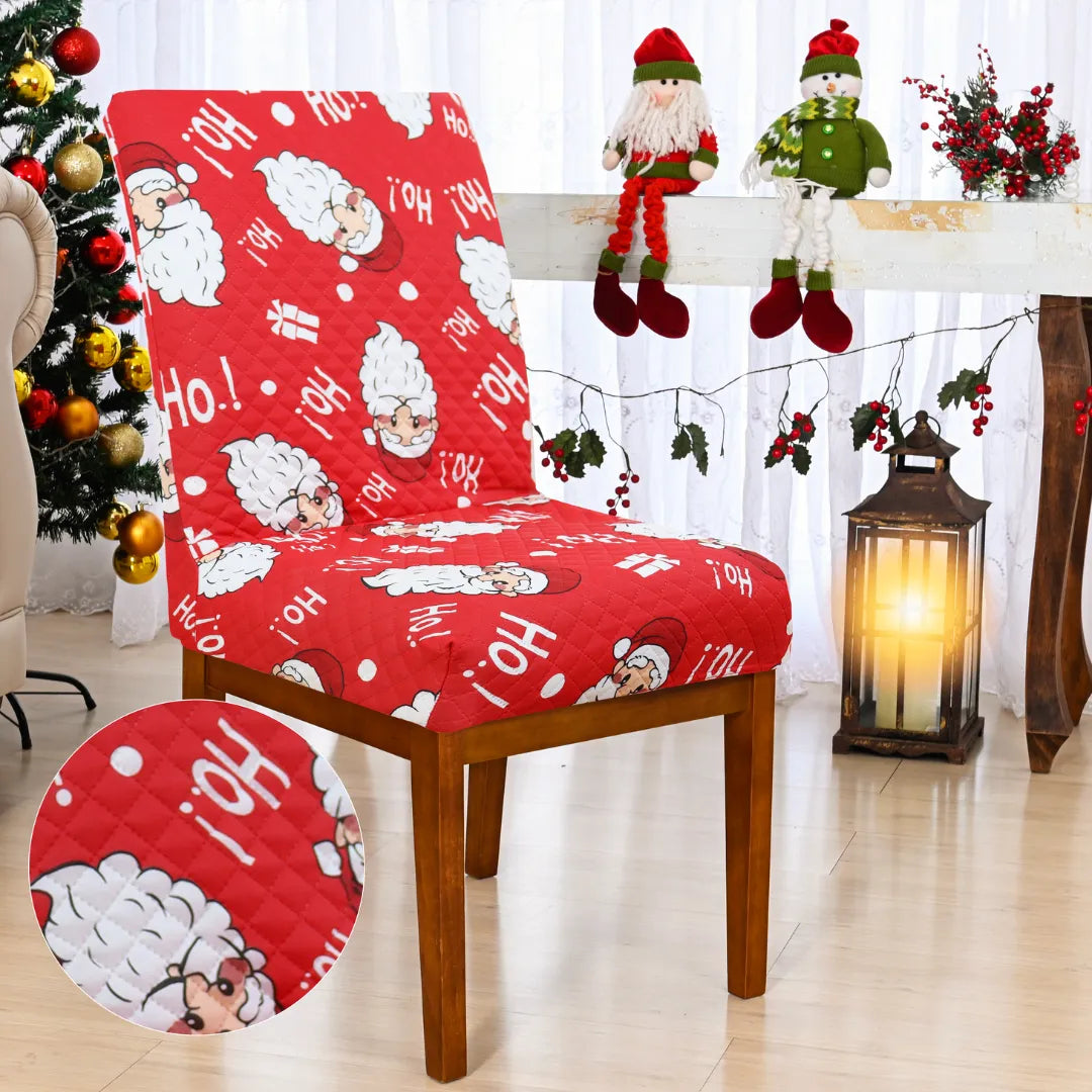Capa Cadeira Natal Acolchoada Arranhão Gato - Noel