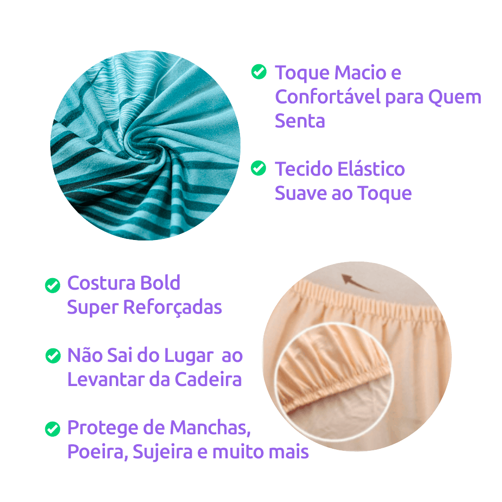 Capa de Cadeira Spandex Premium- Croco