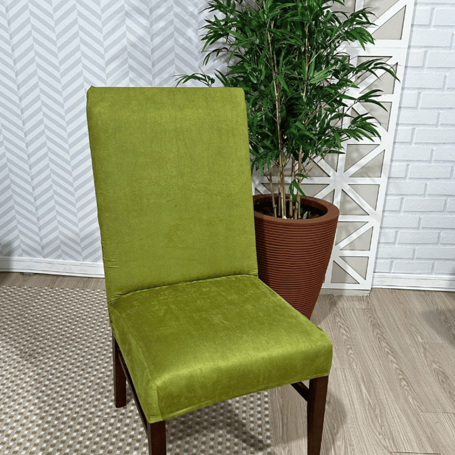Capa de Cadeira Resistente à Gato Suede - Verde Oliva
