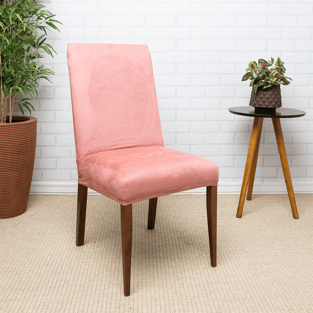Capa de Cadeira Resistente à Gato Suede- Rosa