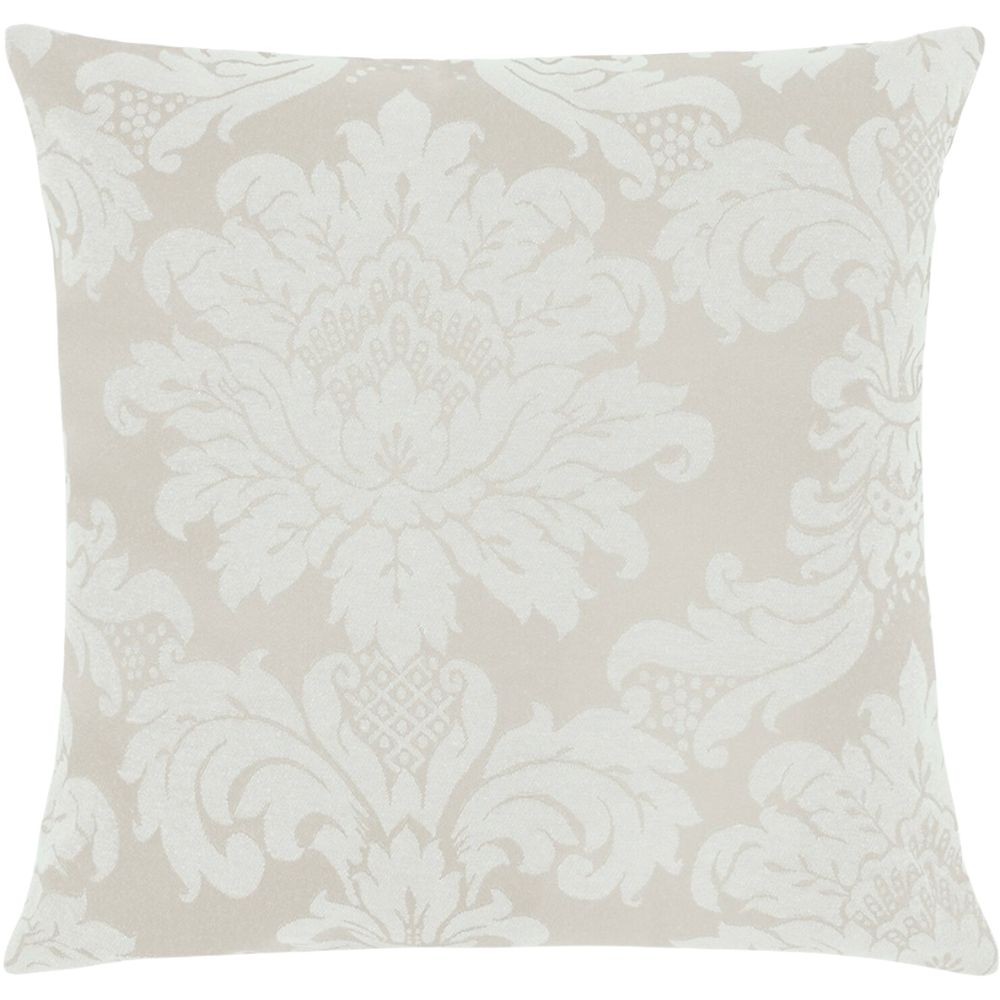 Capa de Almofada Floral 45x45cm - Cru
