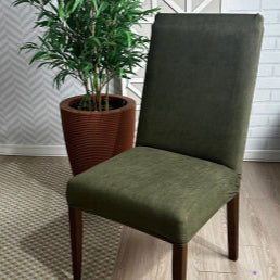 Capa de Cadeira Resistente à Gato Suede - Verde Escuro