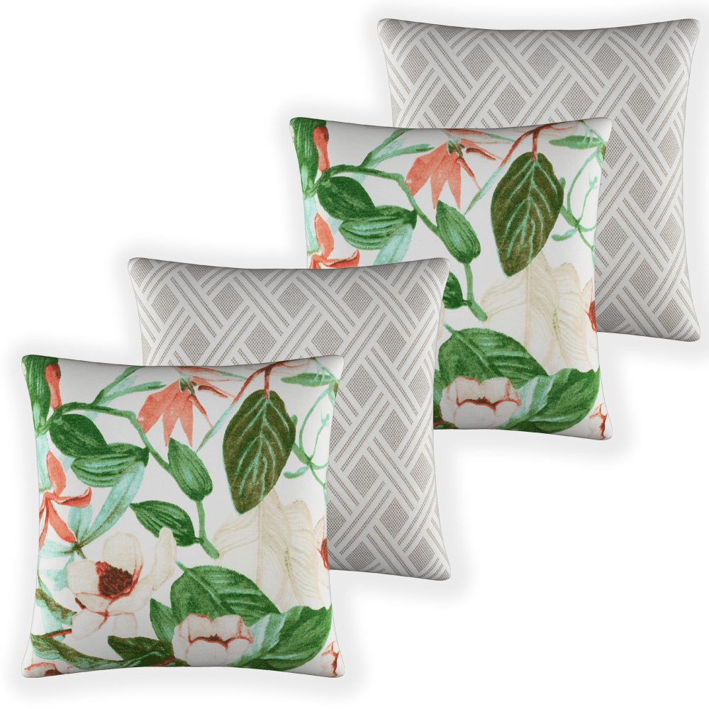 Kit 4 Capa de Almofada AcquaBlock - Garden