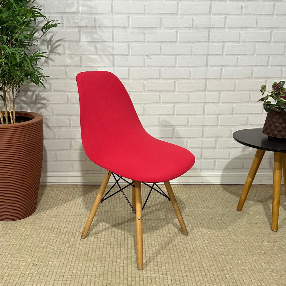 Capa Spandex Cadeira Eames Eiffel - Vermelho