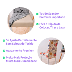 Capa de Cadeira Impermeável -  Cinza