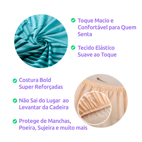 Capa de Cadeira Impermeável -  Marfim
